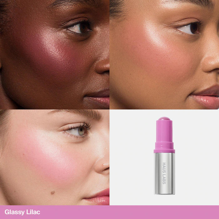 HAUS LABS - Glassy Lip + Cheek Blush Balm Stick