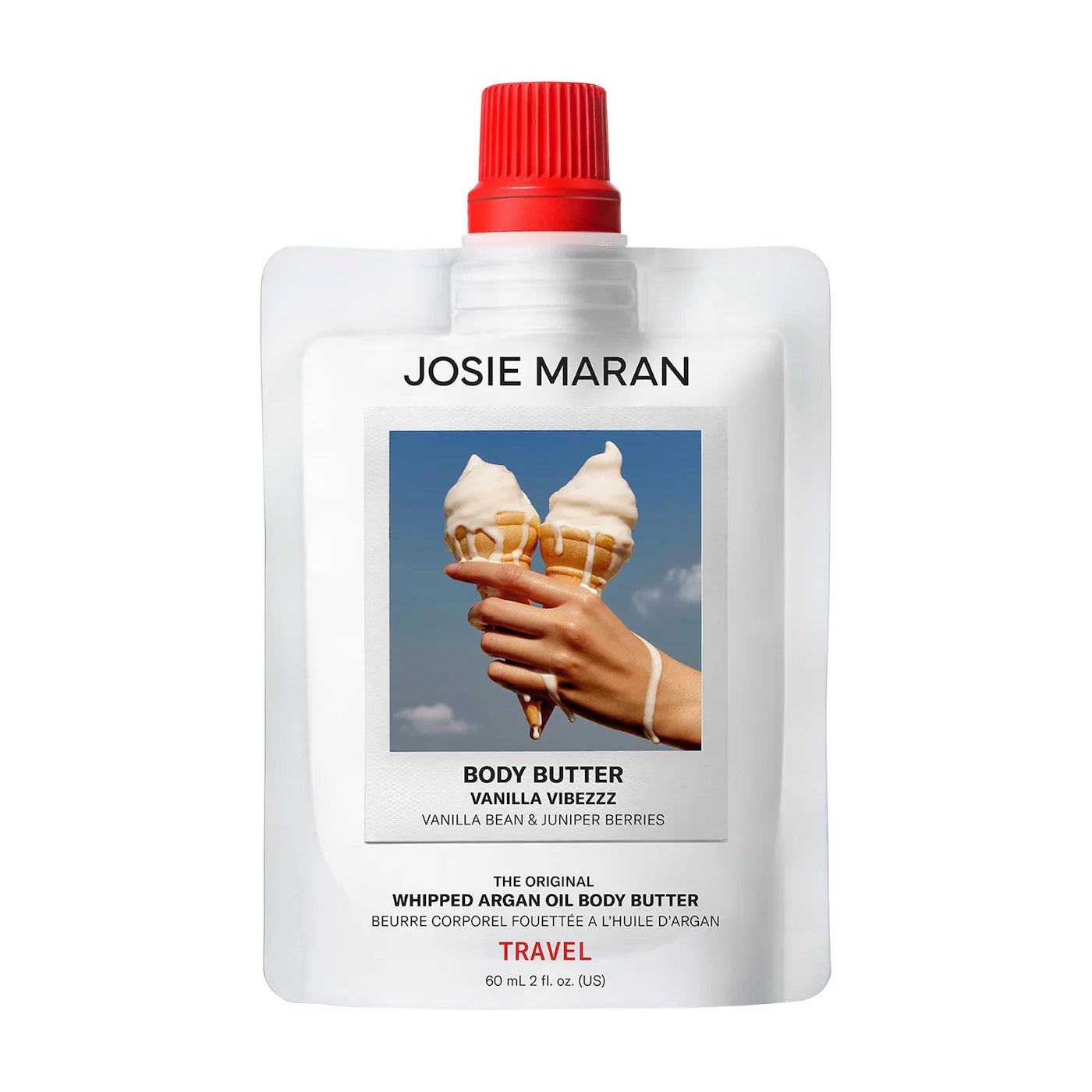Josie Maran - Whipped Argan Oil Refillable Firming Body Butter pouch