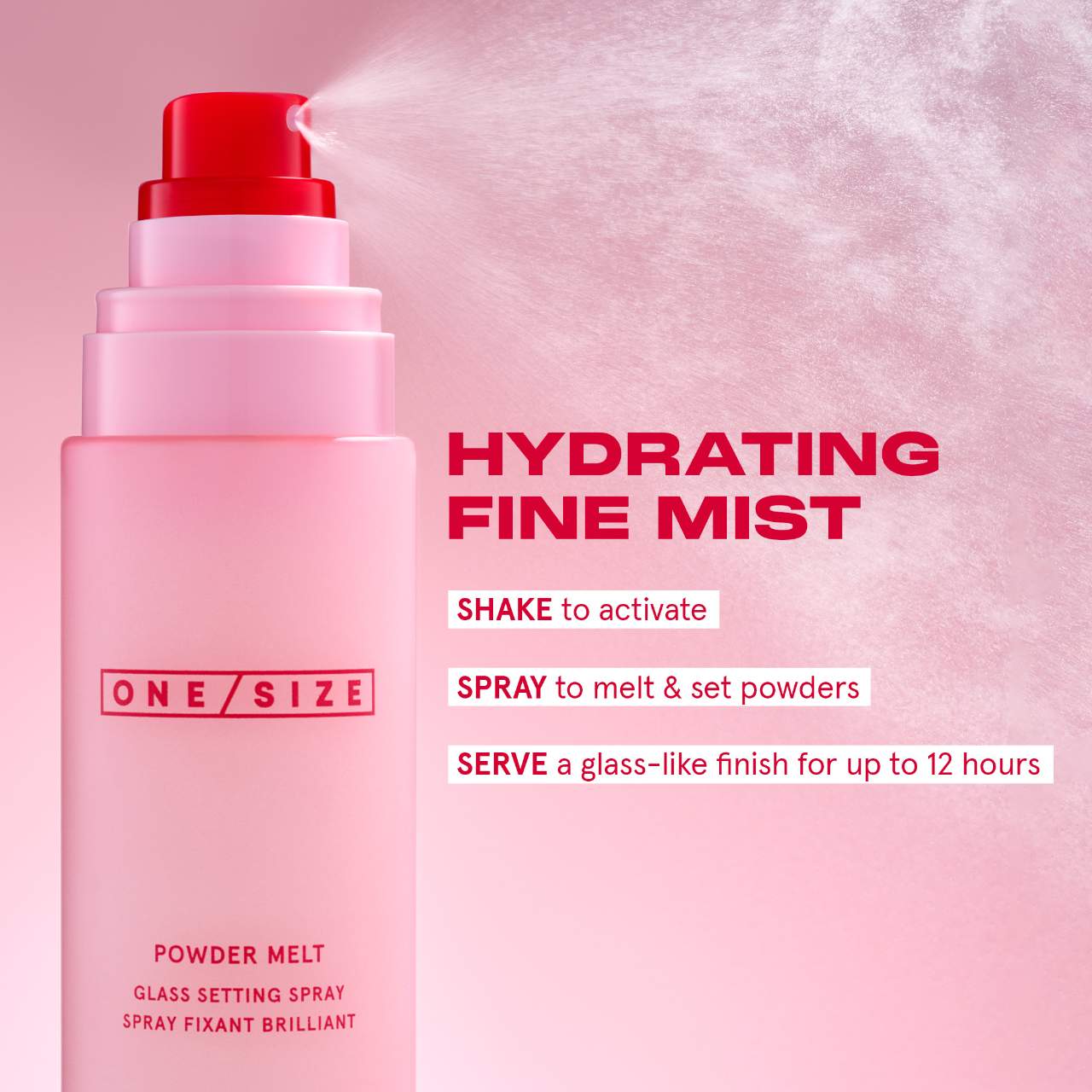 ONE/SIZE - Powder Melt Glass Setting Spray 100ml