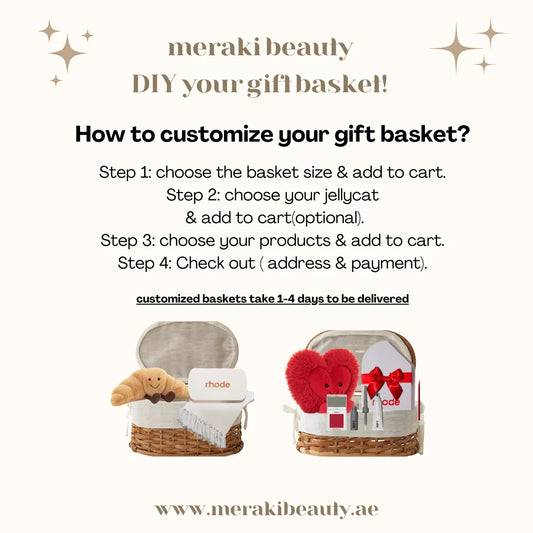 Meraki Beauty - Customized gift basket ( Basket only )