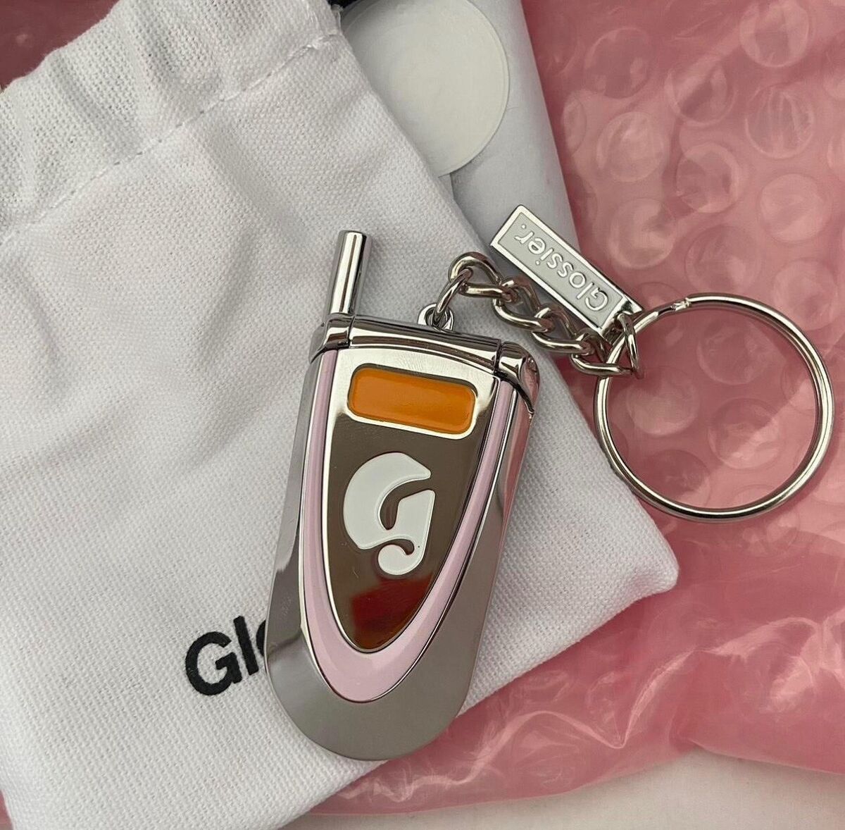 Glossier - LA phone keychain