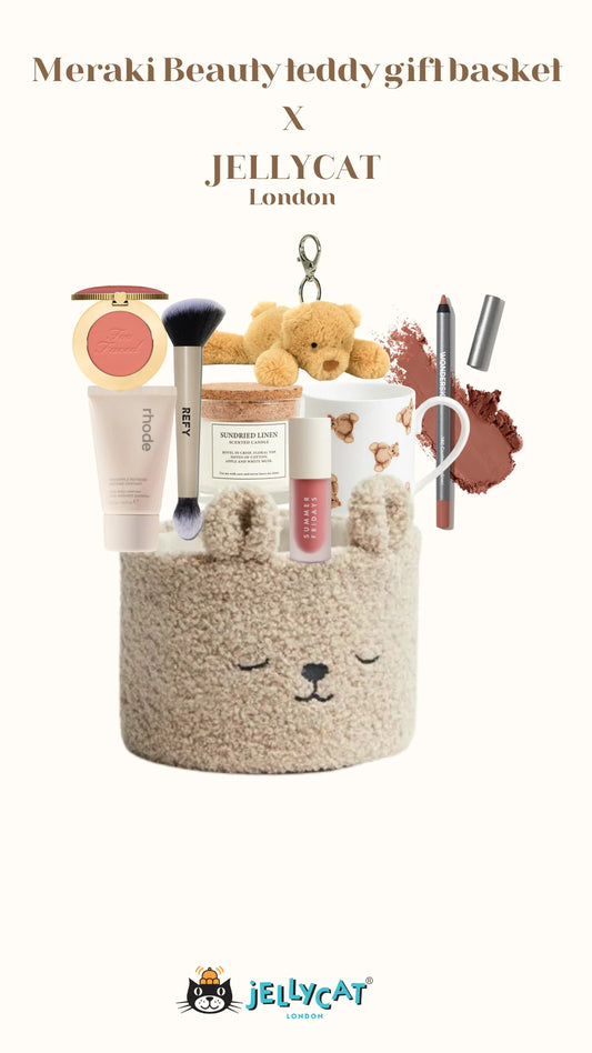 Meraki Beauty – Teddy gift basket X Jellycat