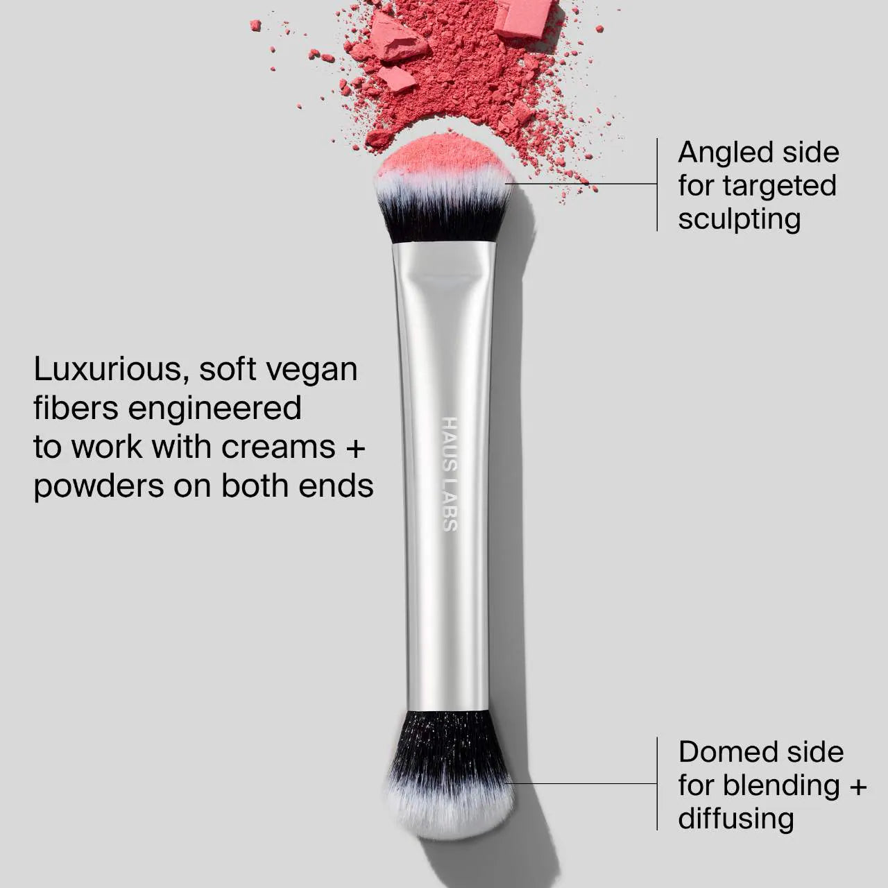 HAUS LABS - Dual-Ended Multi-Purpose Brush